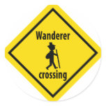 wanderer crossing icon stickers