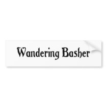 Wandering Basher Bumper Sticker