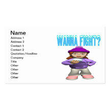 Wanna Fight Business Card Templates