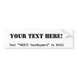 Wanna Know What I'm Up To? - Blank bumper stickers