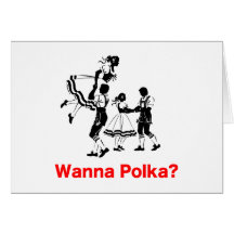 Wanna Polka? Oktoberfest T-shirt Card