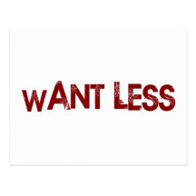 Want Less Postcards