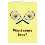 Want Some Love Tennis Greeting Card