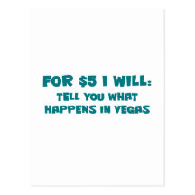 Want to know what happens in Vegas Post Cards