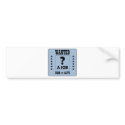 Wanted... a Job ! bumper stickers