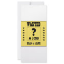 Wanted... a Job ! rack cards