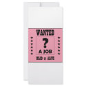 Wanted... a Job ! rack cards