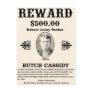 Wanted Butch Cassidy Postcard