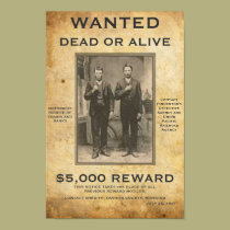 Wanted Dead or Alive U can change PIC and words posters