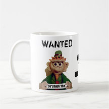 Wanted Leprechaun Coffee Mugs
