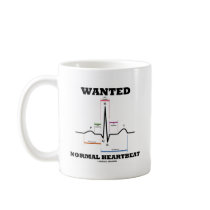 Wanted Normal Heartbeat (Electrocardiogram) Mug