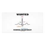 Wanted Normal Heartbeat (Electrocardiogram) Customized Photo Card