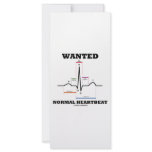 Wanted Normal Heartbeat (Electrocardiogram) rack cards