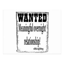 wanted post card