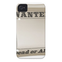 Wanted poster Case-Mate iPhone 4 case