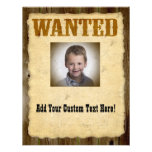Wanted Poster Old-Time Photo Personalized Invitation
