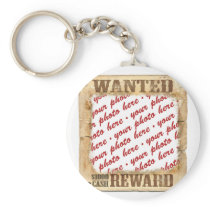 WANTED Poster Photo Frame Key Chain