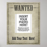 WANTED POSTER template