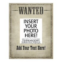 WANTED POSTER template posters