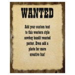 Wanted Poster, Vintage Picture Frame letterhead