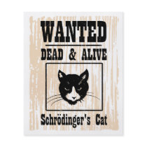 Wanted Schrodinger's Cat Full Color Flyer