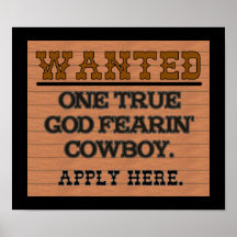 WANTED SIGN PRINT