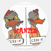 , wanted sticker