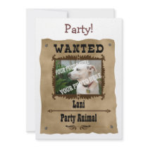Wanted Wild West Poster Pet Custom Photo Template