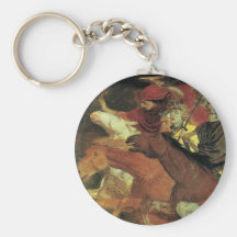 War by Arnold Bocklin Keychains