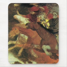 War by Arnold Bocklin Mousepads