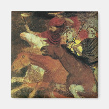 War by Arnold Bocklin Refrigerator Magnet
