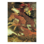 War by Arnold Bocklin Scary, Creepy Halloween Custom Invitations