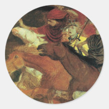 War by Arnold Bocklin Sticker