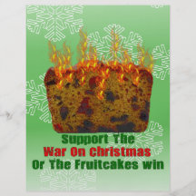 War On Fruitcakes Full Colour Flyer
