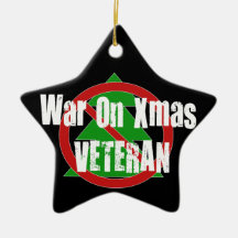 War On Xmas Veteran Christmas Tree Ornament