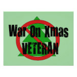 War On Xmas Veteran Invitations