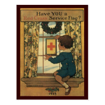War Postcards, Vintage USA - Red Cross