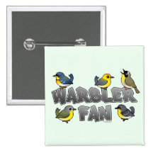 Warbler Fan Pin