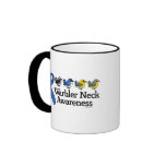 Warbler Neck Awareness Ribbon Coffee Mugs