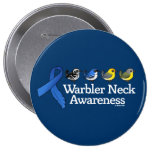 Warbler Neck Awareness Ribbon Pins