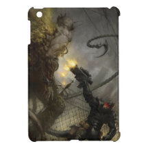 WARLASH VS. ZOMBIE MUTANT by Ben Olson iPad Mini Cases