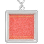Warm AMBER Brilliance - Add your text in White Personalized Necklace