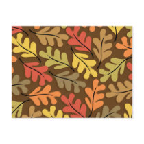 Warm Autumn Leaves Post Card