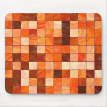 warm coloured tiles mouse pad