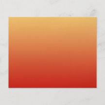 Warm colours, plain design. flyer