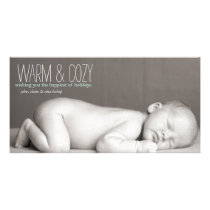 Warm & Cozy - Family Photo Card photo cards