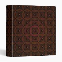 Warm Dots and Rings Background Fractal Binders