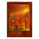Warm Fall Day Thanksgiving card