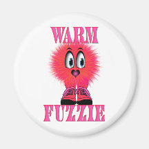 Warm Fuzzy Silly Valentine Fridge Magnet
