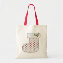 Warm Holiday Stocking Gift Bag